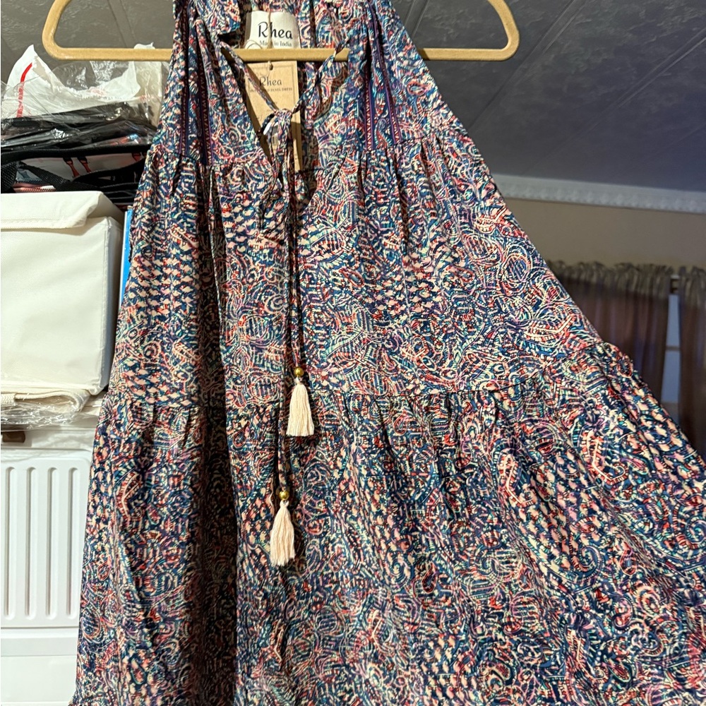Floral Halter Maxi Dress by Rhea size Small  🌸🌹🌺
BRB SL 5 - Picture 4 of 5